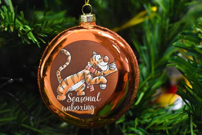 Tigger glazen disc ornament