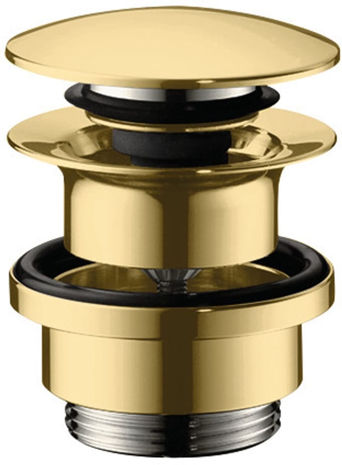 Hansgrohe waste set Messing push-open for basin and bidet mixers Gepolijst gold-optic