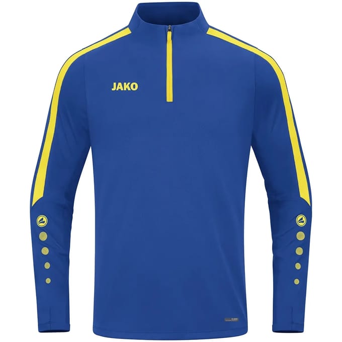 Jako Power Ziptop Kinderen - Royal / Citroen | Maat: 152