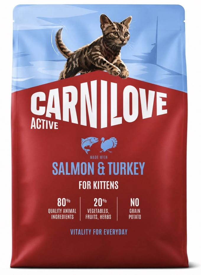 Carnilove salmon / turkey kittens - 2 kg - 1 stuks