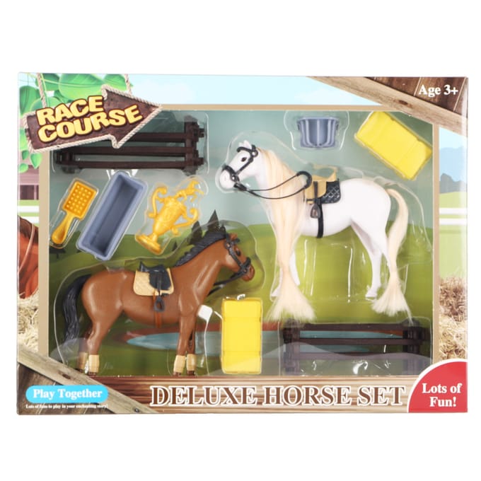 KiddyGo paarden speelset met accessoires - speelgoed paarden set.