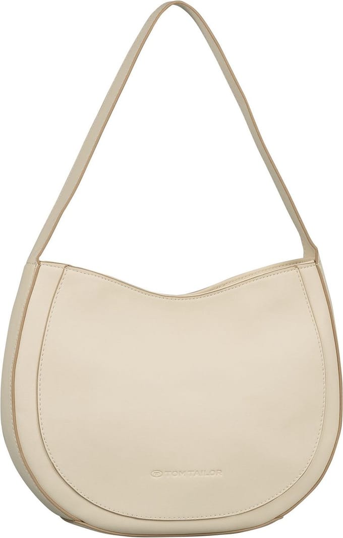 TOM TAILOR Schoudertas Thea Hobo Bag Cream White Crème