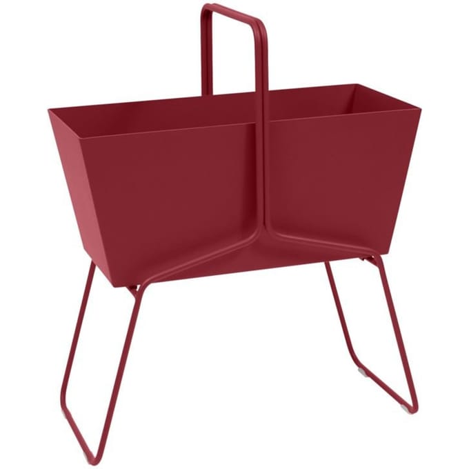 Fermob - BASKET Plantenbak - 43 chili mat - 85 x 70 x 34 cm - rood
