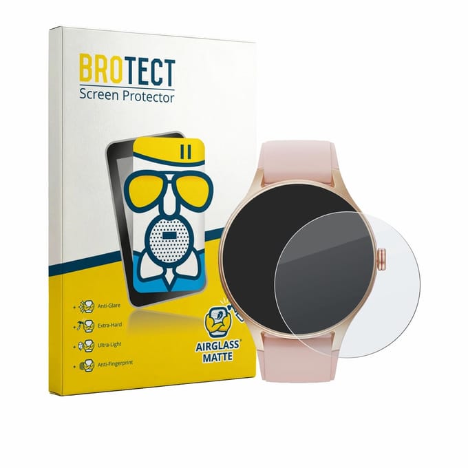 BROTECT - Screenprotector voor Woneligo Smartwatch 1.57" - Folie Beschermfolie Beschermglas matte