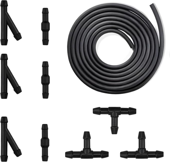 Ruitensproei Slang - Waterslang Kit - Auto Onderhoud - Complete Connectoren Set - 2 Meter - Normal
