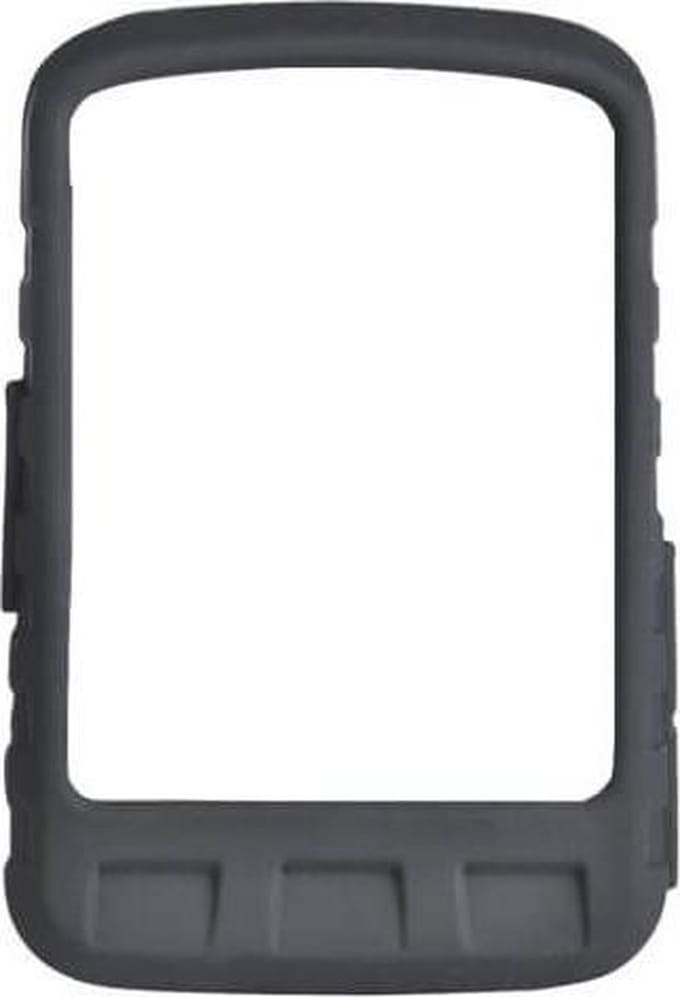 Casecentive Siliconen hoesje Wahoo ELEMNT ROAM zwart + screenprotector