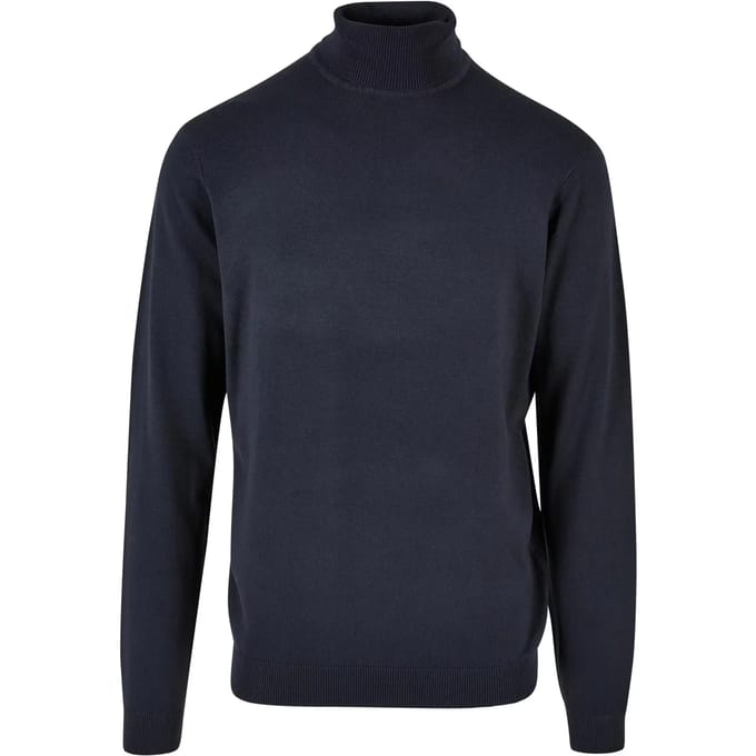 Urban Classics - Knitted Turtleneck Sweater/trui - M - Donkerblauw