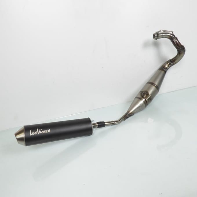 Pot d échappement Leovince pour Moto Derbi 50 Senda DRD 2003 à 2017 3408BN /HM V6 noir passage bas Neuf