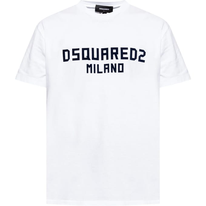 Dsquared2 Milano Logo Cool Fit Wit T-shirt