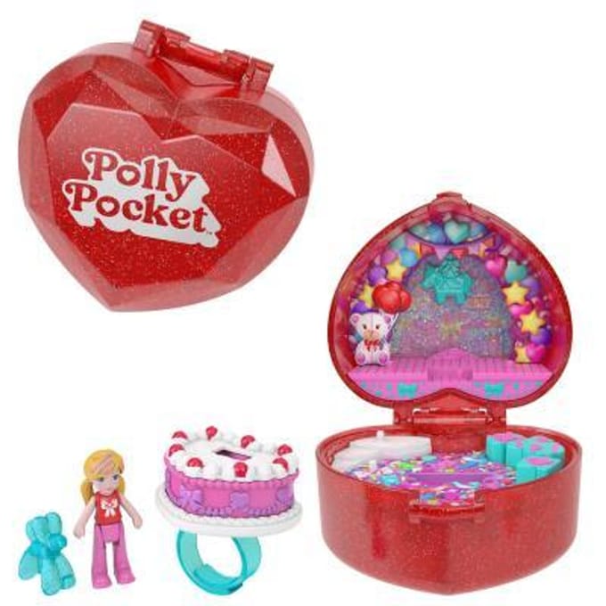 Polly Pocket Mattel Jubileum Ring Box – Compacte Speelfigurenset