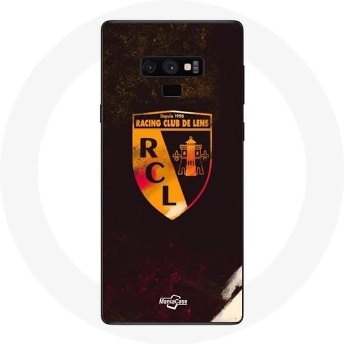 Samsung Galaxy Note 9 hoesje rcl lens oranje zwarte achtergrond