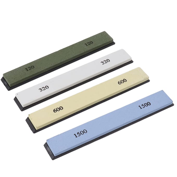 Slijpsteen Wetsteen Set 4 Zijden Korrel 120 320 600 1500 Slijpsteen voor Keuken Vissen beige