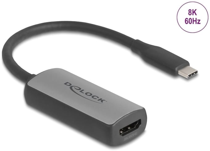 Delock USB Type-C™ Adapter to HDMI (DP Alt Mode) 8K 60 Hz with HDR and HDCP