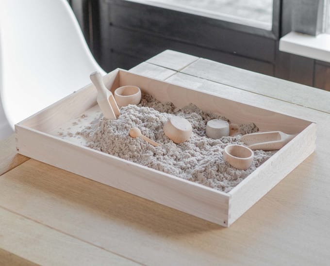 Sensory speelbak - houten speelbak - sensory bak - sensory play - zonder deksel