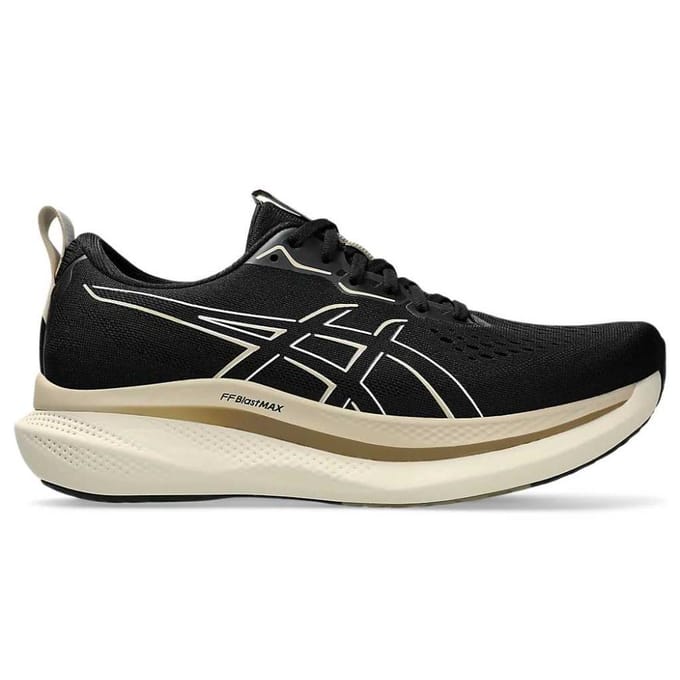 ASICS GlideRide Max Zwart Havermout Heren Sneakers 1011B891-001 42 black