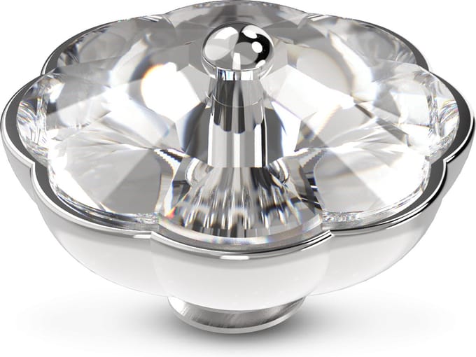 Melano Vivid Wildflower Steentje Crystal Zilver