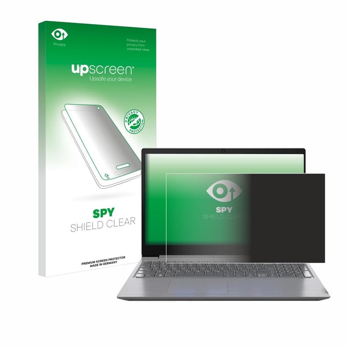 upscreen - privacy screenprotector voor Lenovo 15.6" Full-HD Notebook - Folie Beschermfolie Blauwlichtfilter
