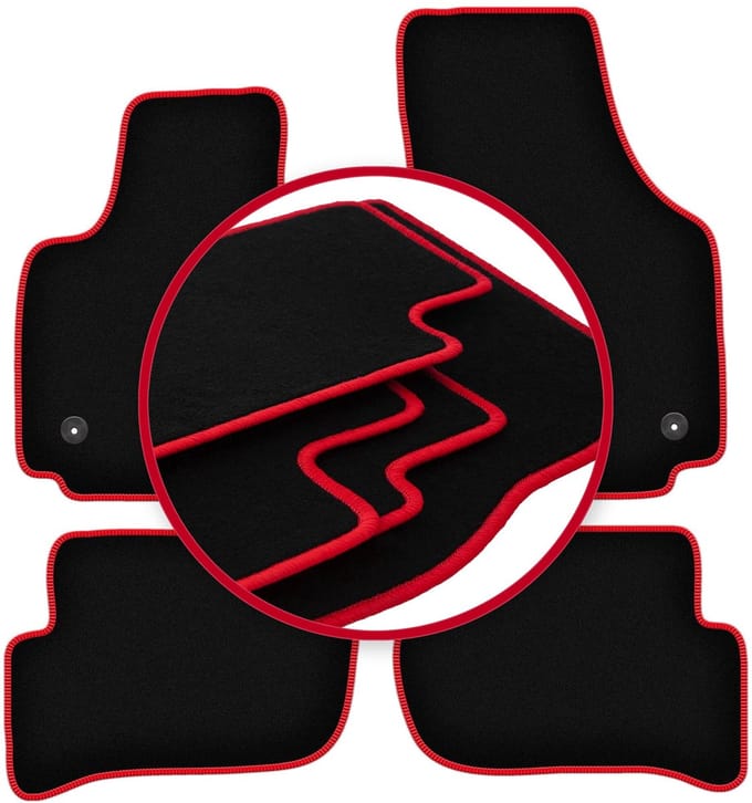 CARLUX-RED automatten voor: Seat Toledo III minivan (2004-2012)