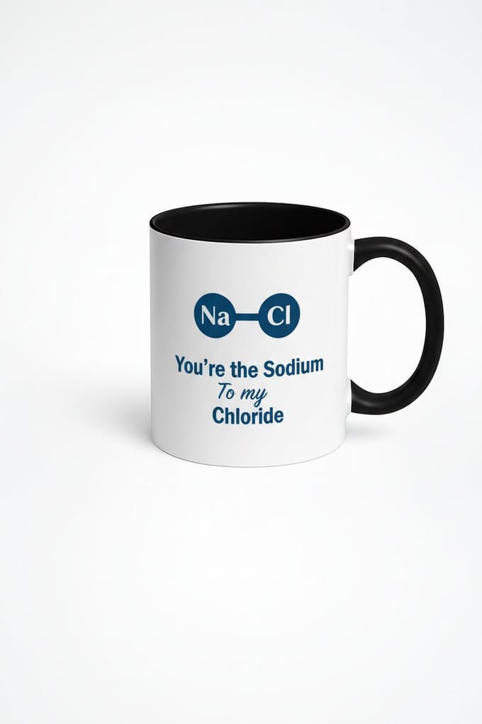 Jij bent het Natrium voor mijn Chloride Mok - Grappige Scheikunde Liefdes Cadeau