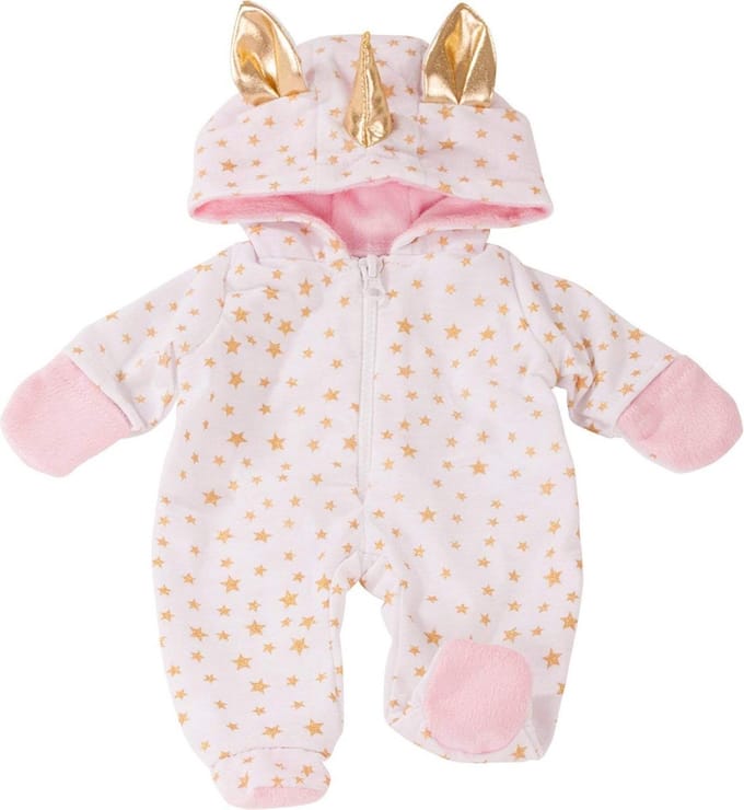 Götz poppenkleding onesie unicorn voor pop van 30-33 cm