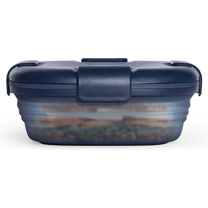 Stojo - Lunchbox 700 ml Demin Translucent - Siliconen - Blauw -