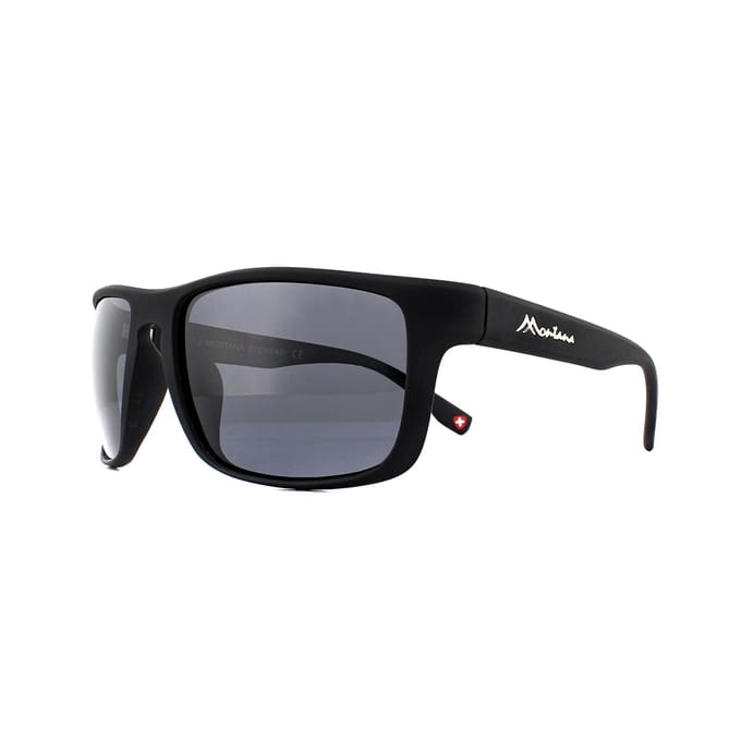 Montana Zonnebril SP314 Zwart Rubber Rook Gepolariseerd