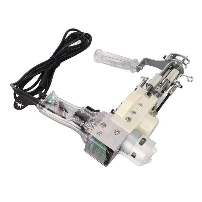 Machine à tufter les tapis 2 en 1 DIY 40 points par seconde Machine électrique à pistolet pour tapis avec 360 degrés AU Plug white