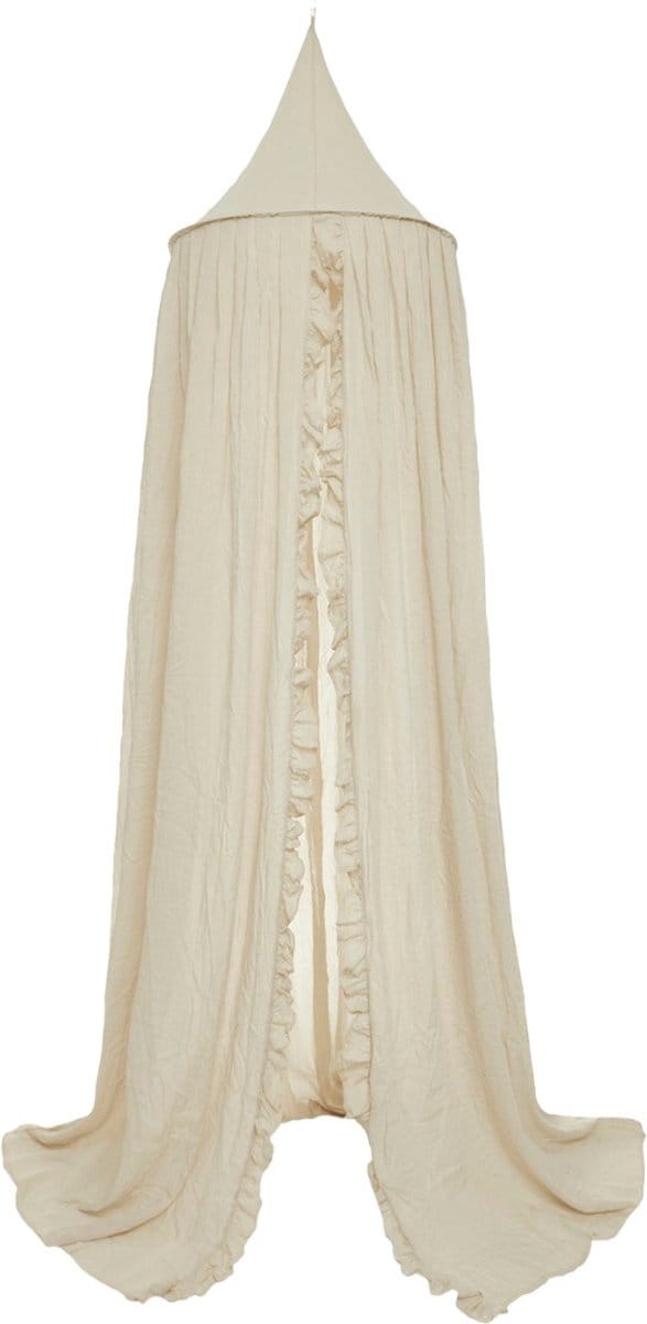 Jollein Baldachin Betthimmel Vintage 245cm Ruffle - Nougat