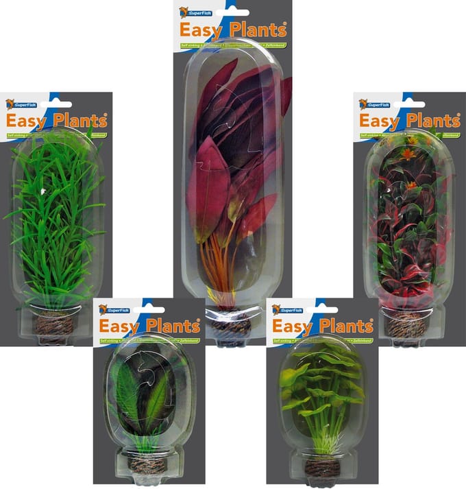 Easy Plants Aquarium kunst planten klein, middel, groot (Combinatieset 2)