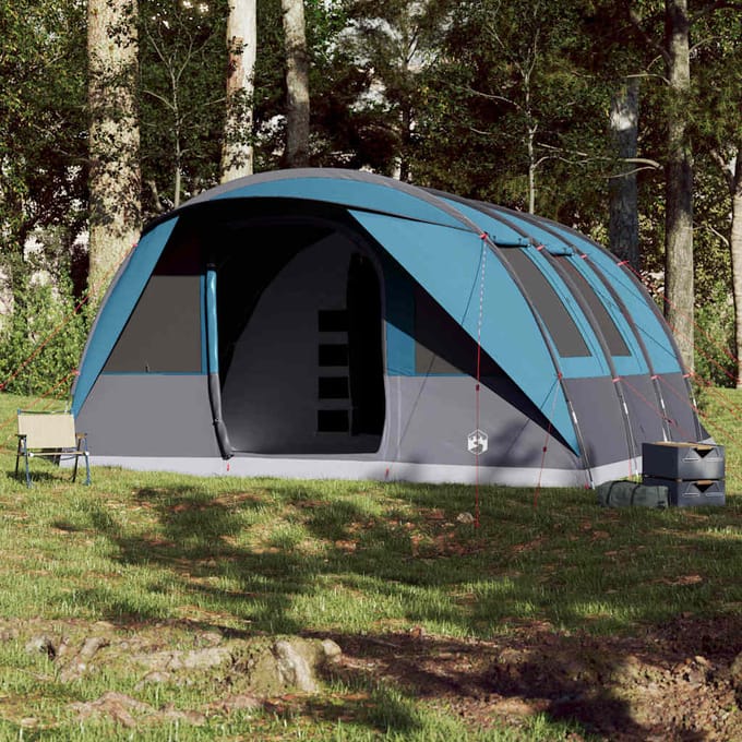 Vidaxl Tente Familiale, Tunnel, 7 Personnes, Bleu, Imperméable