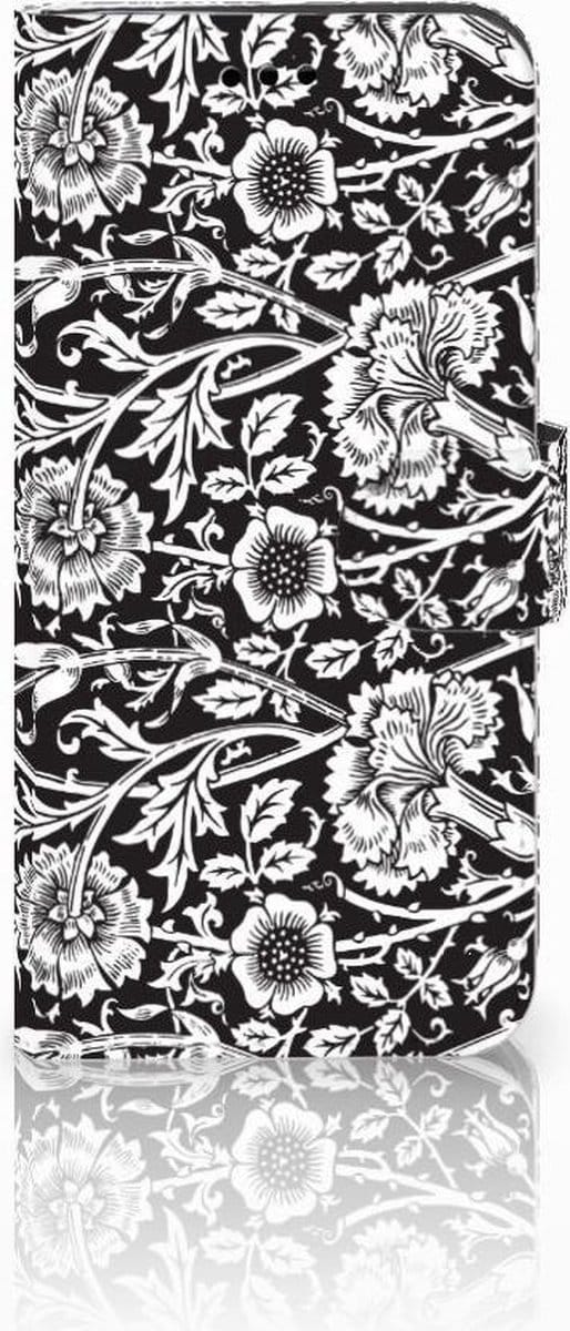 Huawei P10 Lite Hoesje Black Flowers