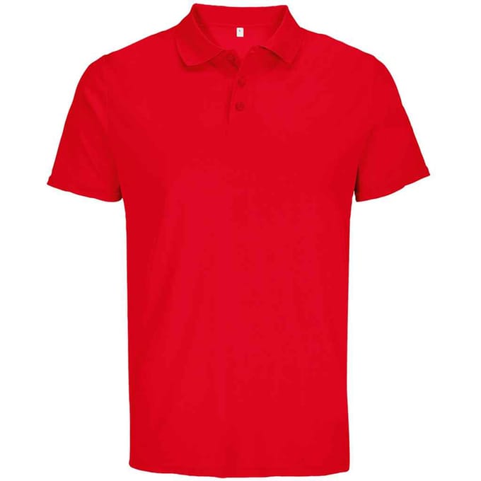 SOLS Unisex Volwassen Pitcher Gerecycled Polyester Polo Shirt (Rood)