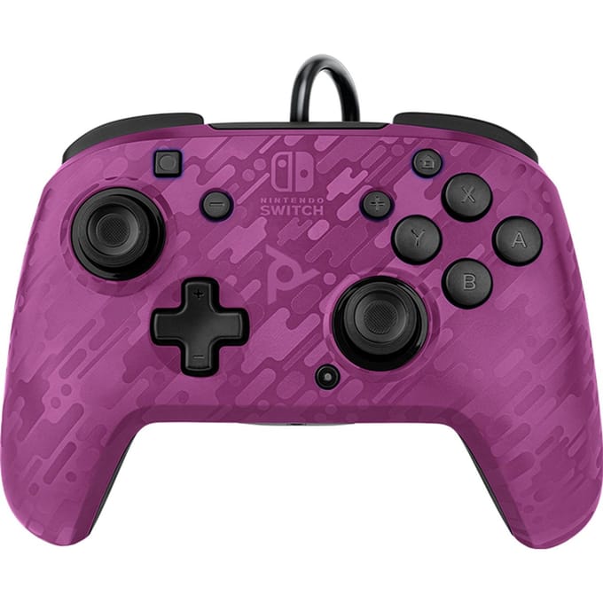 Faceoff Deluxe+ Nintendo Switch Controller - Purple Camo