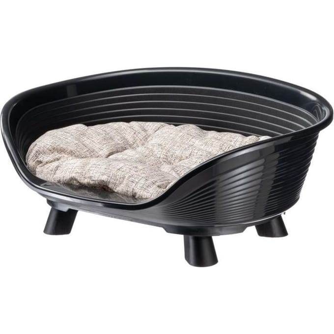 Mand mand kussen relax zwart - Maat M - 64 x 48 x 25 cm - FERPLAST