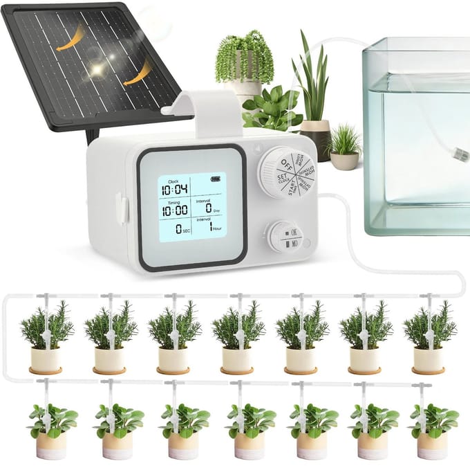 Jurrys Druppelirrigatie systeem - Tuinsproeier - Waterdruppel systeem - Tuin bewatering – Waterbesparend - Efficiënt - Wit