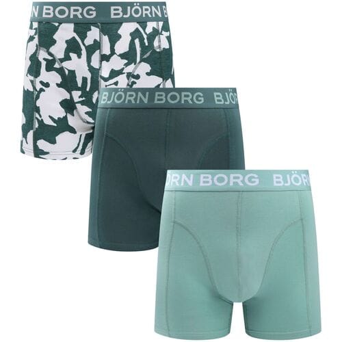 Bjorn Borg Boxers 3Pack Groen - Maat XXL - Heren - Boxershorts