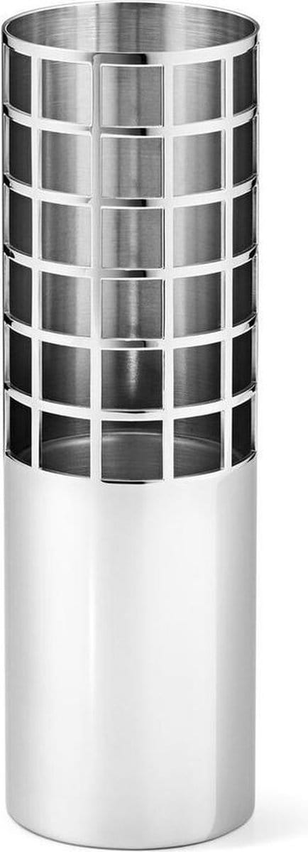 Georg Jensen Matrix Vaas Tube - Ø 4,8 cm - Hoogte 15,4 cm - RVS