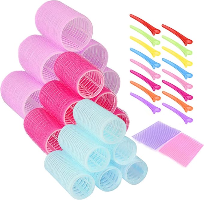 Krulspelden Set - Haarrollers - Heatless Curls - Kleefrollers