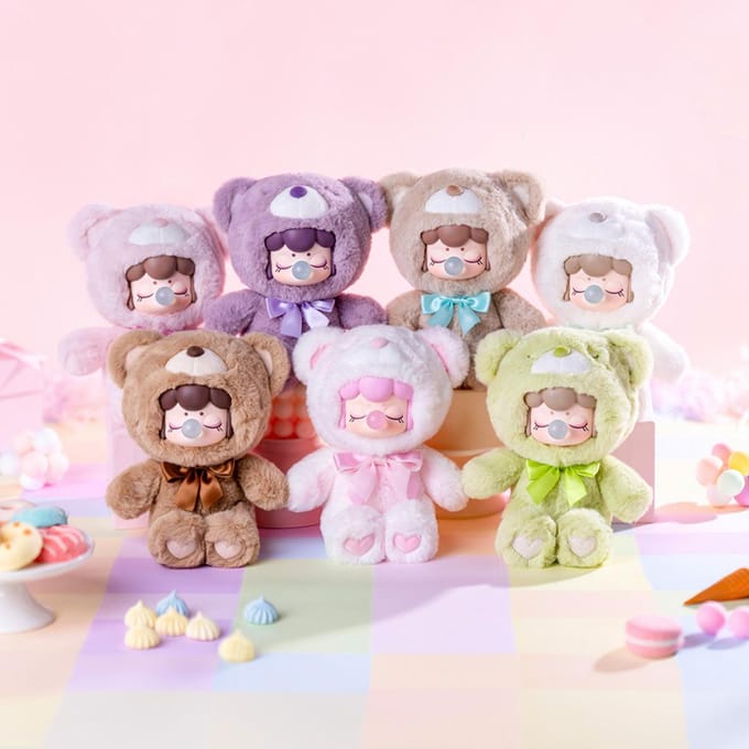 Robotime Nanci Colorful Chocolate Cute Bears - Blind box - MNAXX - Knuffelbeer - Cadeautip