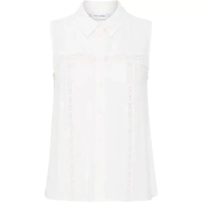 Dameshemd met lange mouwen Pulz Jeans Anita