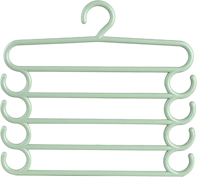 Sjaal Organizer - Kast Hanger - Kast Opruimen - 5-Laags Ontwerp - 34 cm Breed - Lichtgroen