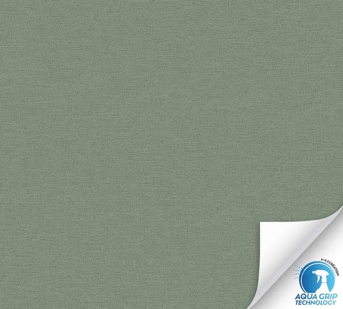 GROEN BEHANG | Basic - Behangen zonder lijm! - A.S. Création WOW Designdrop