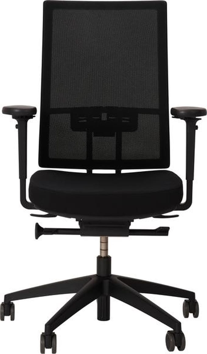 Bureaustoel KÖHL ANTEO - Basic Rug Runner 63cm - Zachte wielen - Zwart