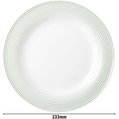 (6 stuks) SELTMANN WEIDEN Bord - plat - Ø 230mm - Saliegroen Wit