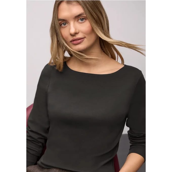 Basic shirt met lange mouwen