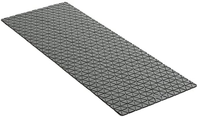 Antislip badkamermat met 126 zuignappen - diamantdesign - grijs - 97 x 36 cm