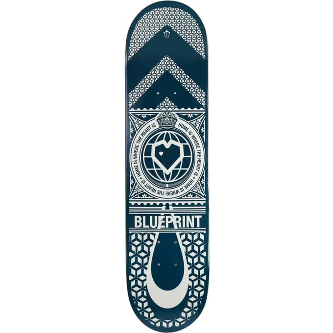 Skateboard Blueprint Home Heart