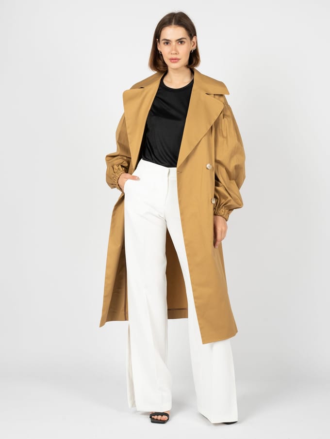 Silvian Heach Trenchcoat Vrouw bruin