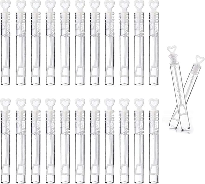 Doodadeals® - Bellenblaas Bruiloft – Uitdeelcadeaus – Versiering – Vlekvrij – 24 stuks
