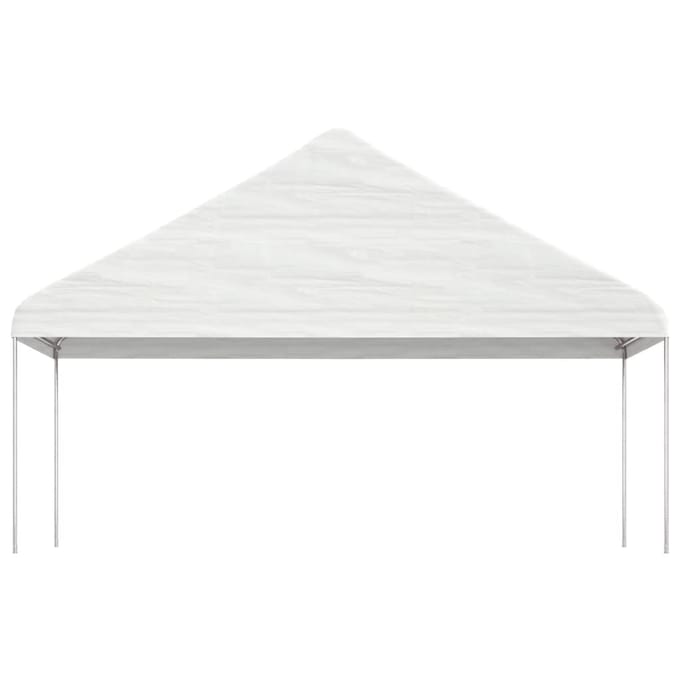 vidaXL - Prieel - met - dak - 5,88x2,23x3,75 - m - polyetheen - wit